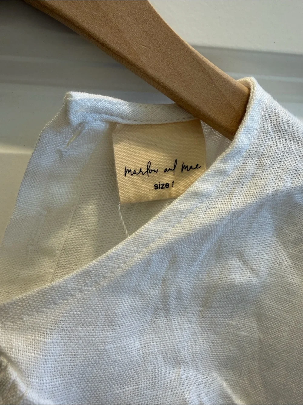 Marlow and Mae Gia Romper 100% Linen